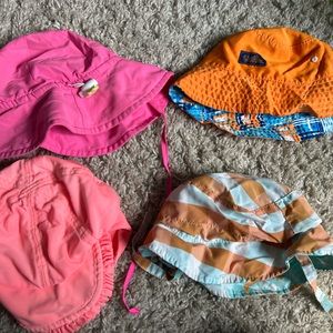 Toddler swim hats (4 of them)